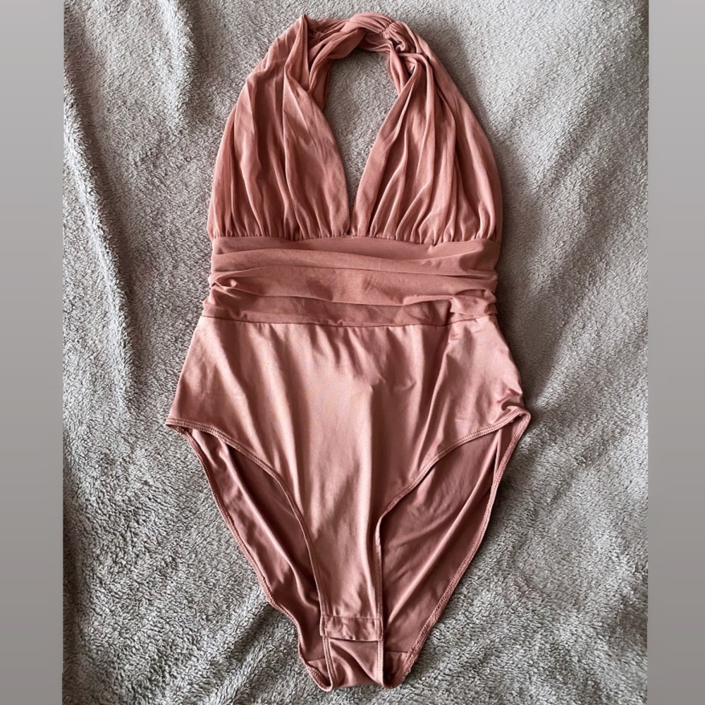 Pink Mesh Bodysuit
